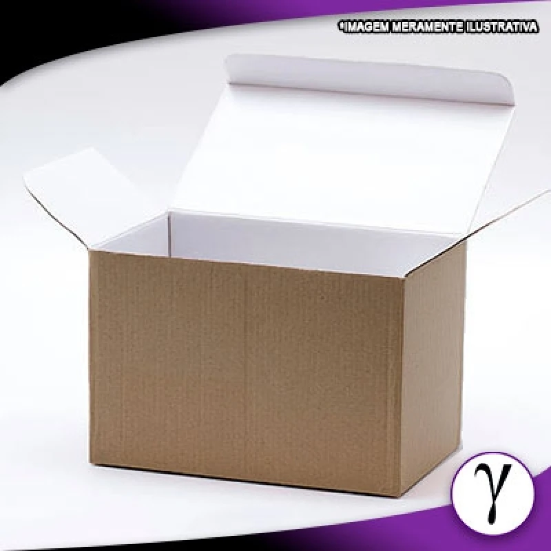 Caixa de papelão personalizada para empresa