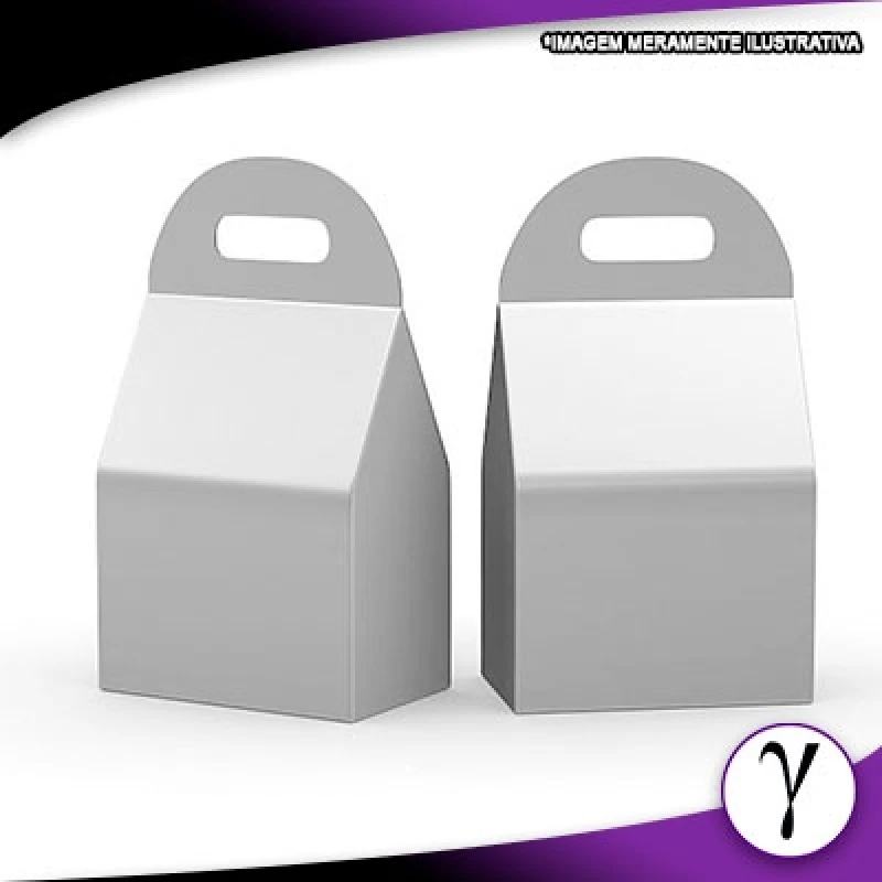 Caixa maleta de papelão