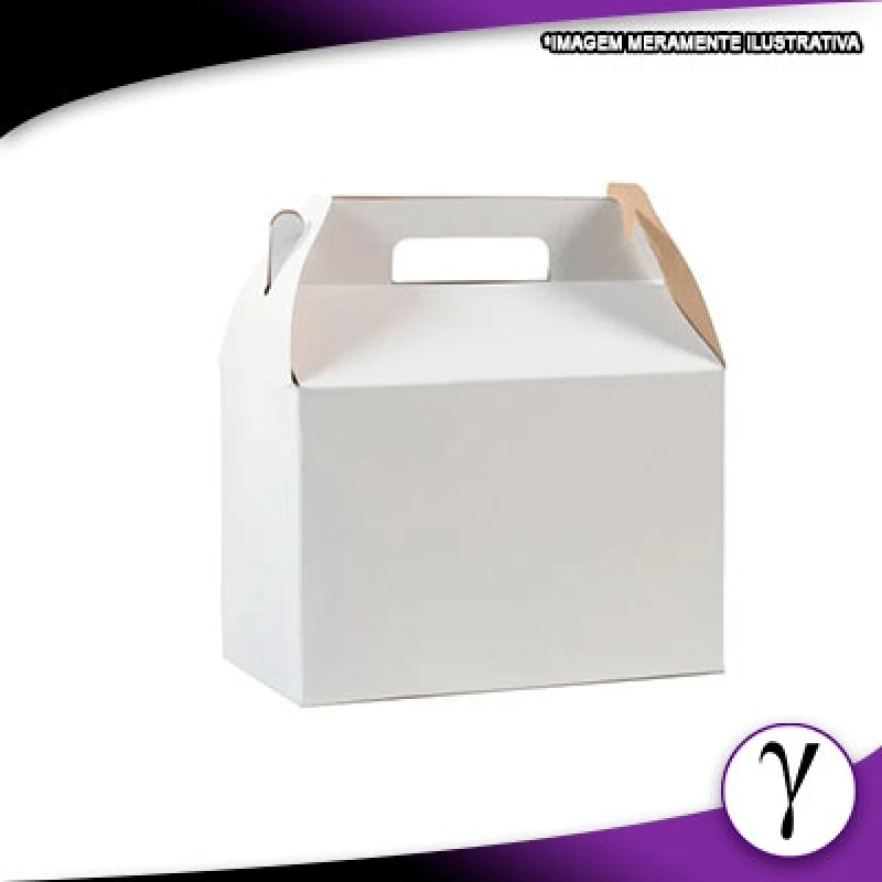 Caixa tipo maleta de papelão