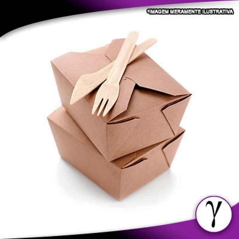 Embalagem de papelão para alimentos